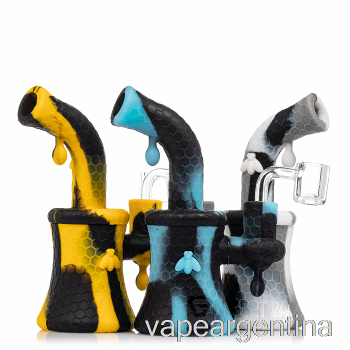 Stratus Bee Silicona Dab Rig Uv Slime (uv Blue Bee / Uv Green) Vape Argentina